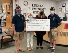 Donation to Lincoln Elementary School