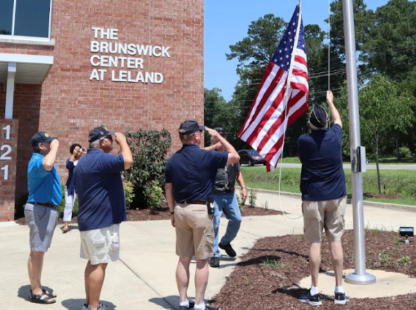 Flag Raising Brunswick Sr. Center