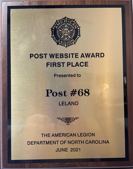 Post 68 Website of the Year Award