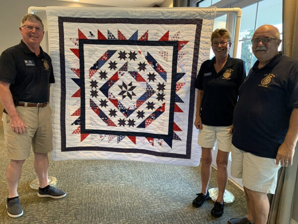 The winner of our QUILT RAFFLE