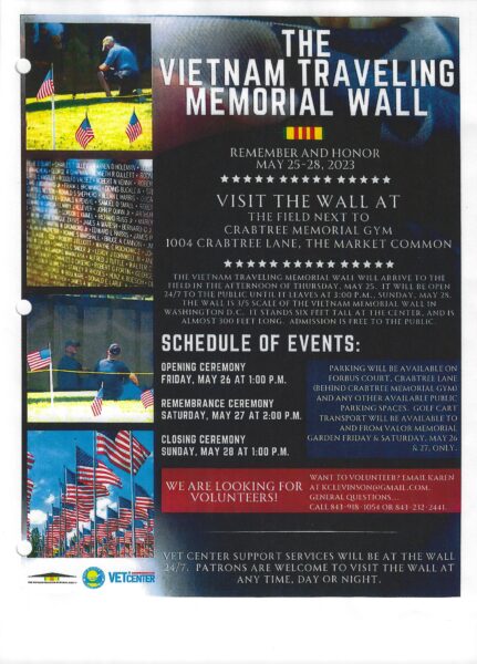 Vietnam Traveling Memorial Wall – May 26-28